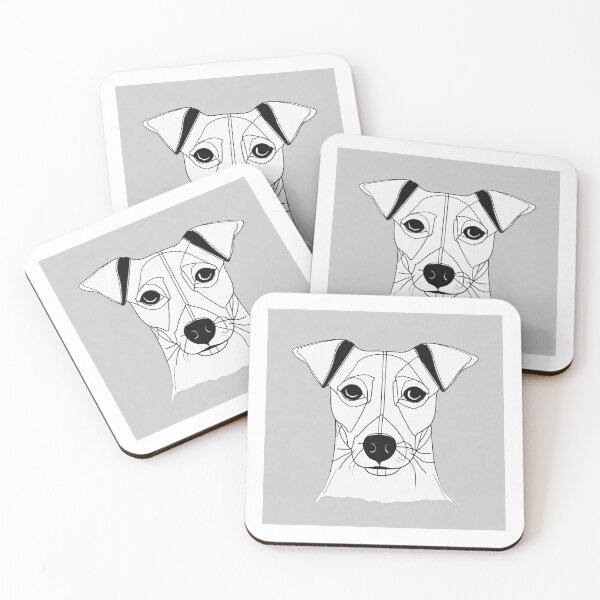 Item preview, Line drawing of a Jack Russell designed and sold by ailia-hikaru.