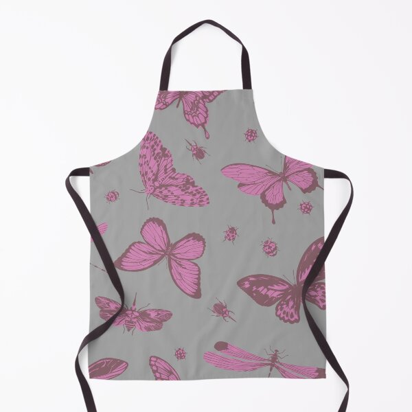 Item preview, Pink butterfly gray background designed and sold by Mini-Anni.