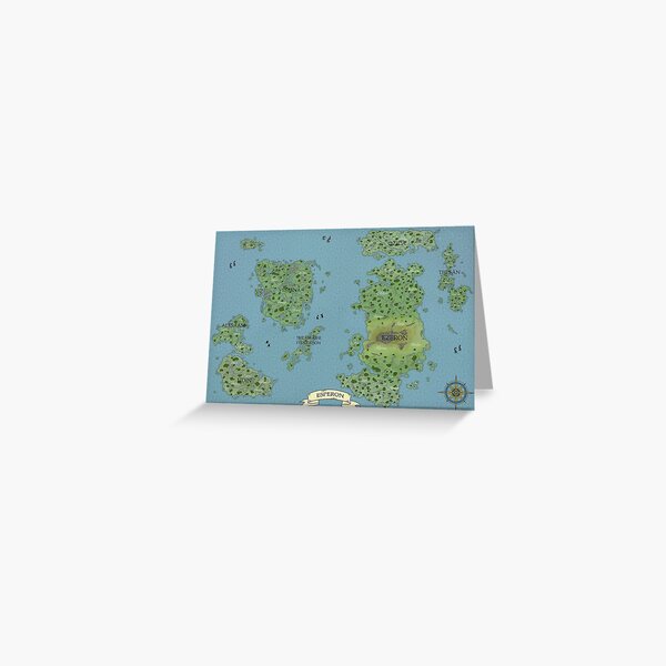 D D Map Greeting Cards For Sale | Redbubble