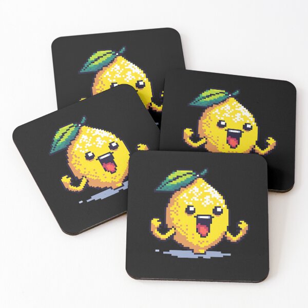 Item preview, Happy Citrus Pixels: Lemon Jubilation designed and sold by Djicooo.