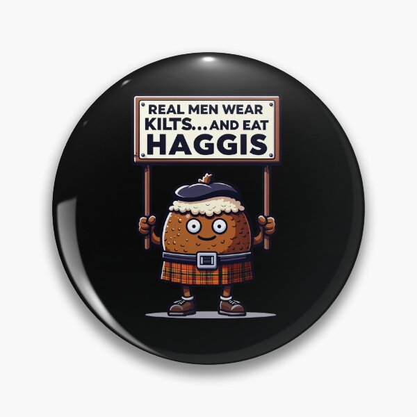 Item preview, Kilt-Wearing Haggis Tee - Funny Scottish Foodie Design Scottish Haggis Fun Gift designed and sold by MAPDDesigns.