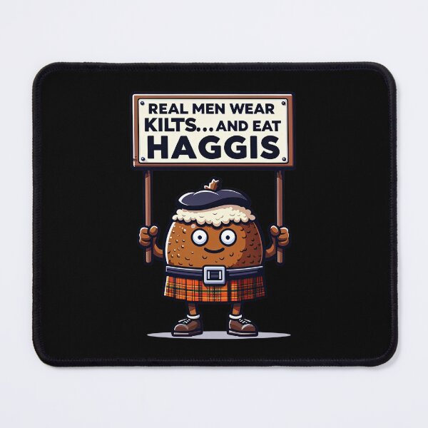 Item preview, Kilt-Wearing Haggis Tee - Funny Scottish Foodie Design Scottish Haggis Fun Gift designed and sold by MAPDDesigns.