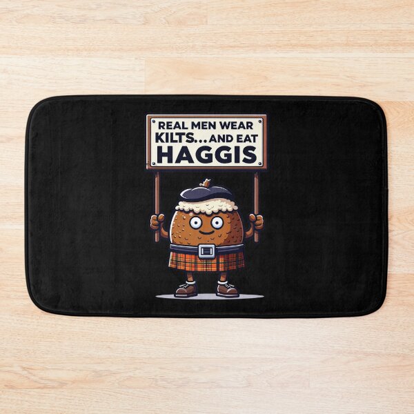 Item preview, Kilt-Wearing Haggis Tee - Funny Scottish Foodie Design Scottish Haggis Fun Gift designed and sold by MAPDDesigns.