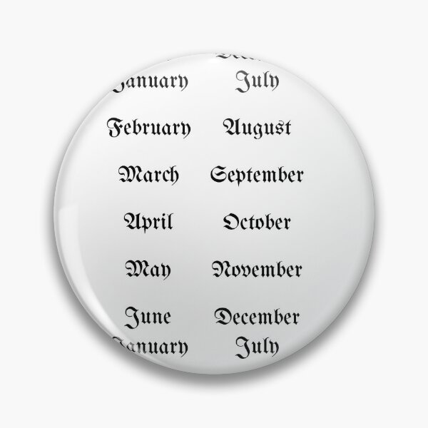Item preview, 12 Months lettering for Bullet Journaling designed and sold by posterful.
