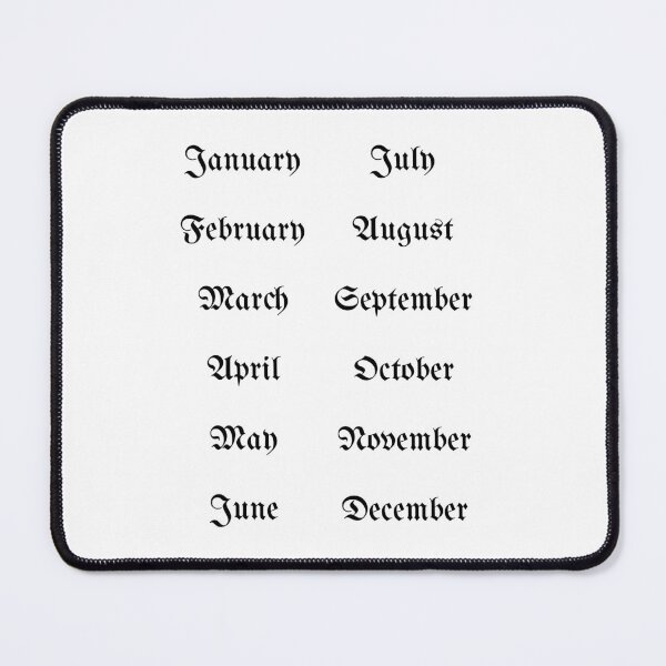 Item preview, 12 Months lettering for Bullet Journaling designed and sold by posterful.