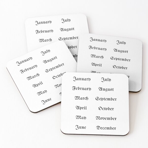 Item preview, 12 Months lettering for Bullet Journaling designed and sold by posterful.