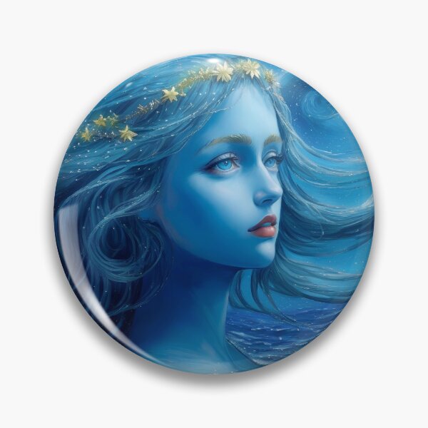 Item preview, Noche estrellada azul Diosa del mar griega Arte #91 designed and sold by Scarlet Swan.
