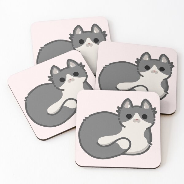 Item preview, Cute Bicolor Grey Cat Loaf designed and sold by Biszkompt.