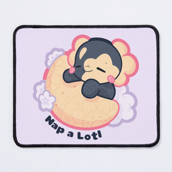 Item preview, Nap a Lotl | Cosmic Axolotl Illustration (Dark Text Edition) designed and sold by evybenita.