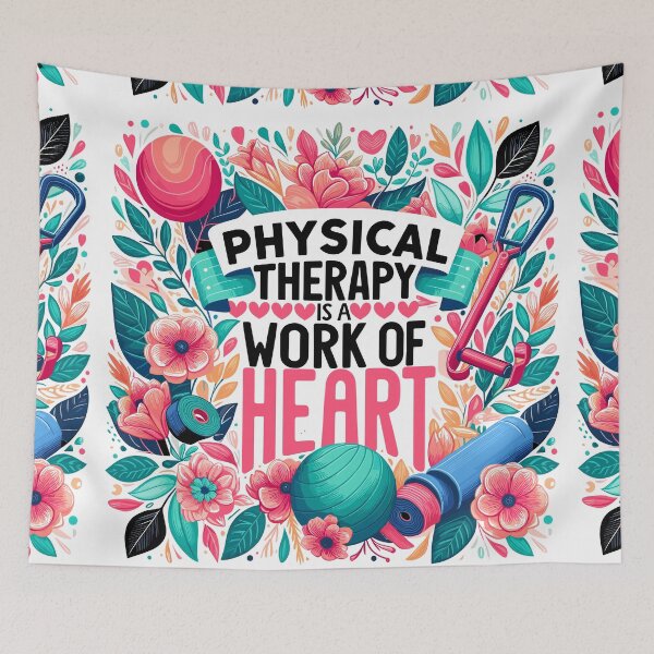 Item preview, Physical Therapy is a Work of Heart designed and sold by TeesYouWant.