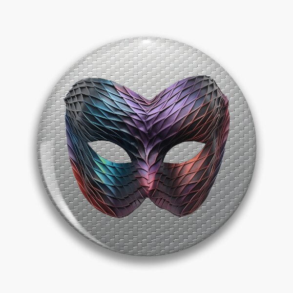 Item preview, Carbon Mask - Caution designed and sold by Quark-Up-Fiber.