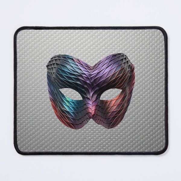 Item preview, Carbon Mask - Caution designed and sold by Quark-Up-Fiber.