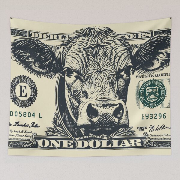 Artikelvorschau, Cash-Cow-Dollar-Schein entworfen und verkauft von TheHellSong.