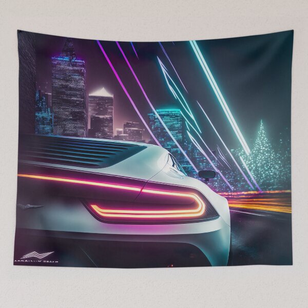 Item preview, Neon Reverie: Abstract Aston Martin Artistry designed and sold by iQuorra.