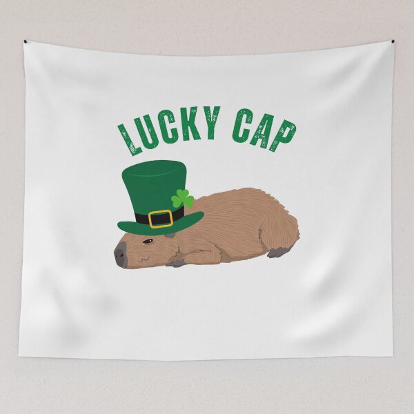 Item preview, Lucky Cap Cute St. Patrick's Day Capybara designed and sold by gillys.