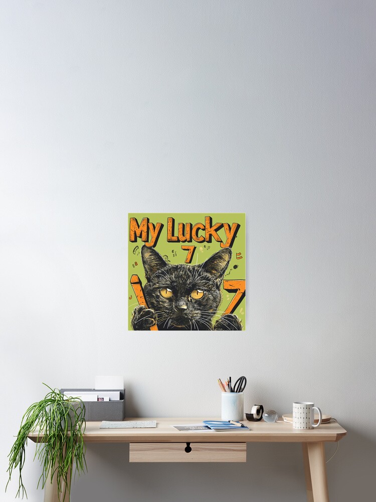 Thumbnail 2 of 3, Poster, My Lucky 7 designed and sold by Ryslissa.
