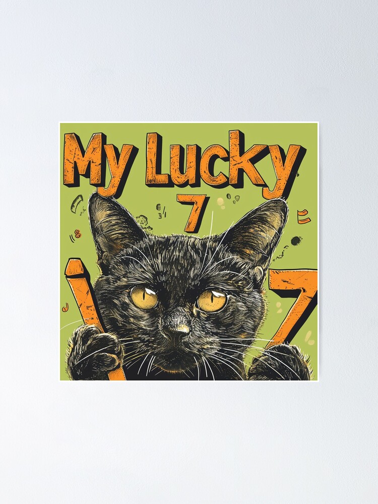 Thumbnail 1 of 3, Poster, My Lucky 7 designed and sold by Ryslissa.