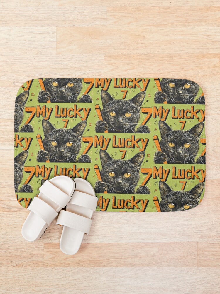 Thumbnail 1 of 6, Bath Mat, My Lucky 7 designed and sold by Ryslissa.