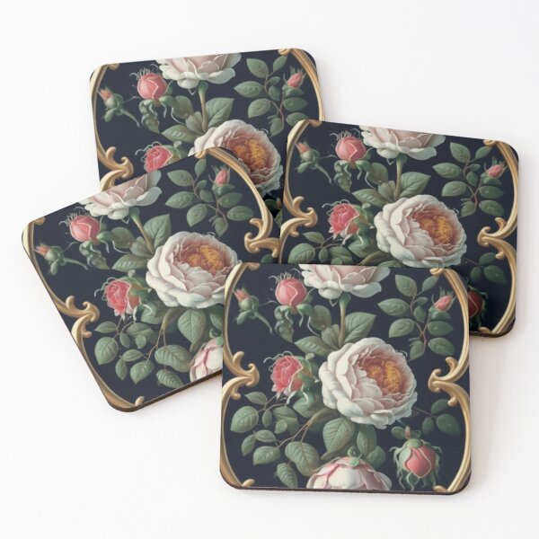Item preview,  Elegant Pink Roses, Black Baroque designed and sold by Cr320.