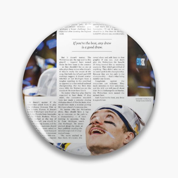 Item preview, The Michigan Daily Sports Monday 12/6/23 (Big Ten Championship) designed and sold by michigan-daily.