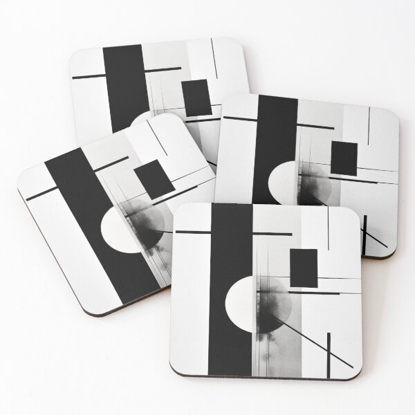 Item preview, Abstract and geometric in black and white designed and sold by ThisWayUpAr.