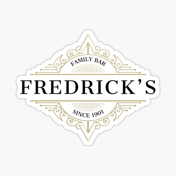 Fredrick's Bar logo Sticker