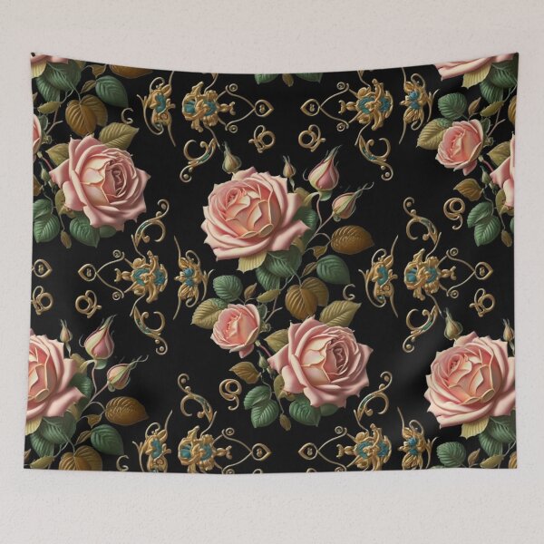Item preview, Elegant Pink Roses, Black Baroque designed and sold by Cr320.