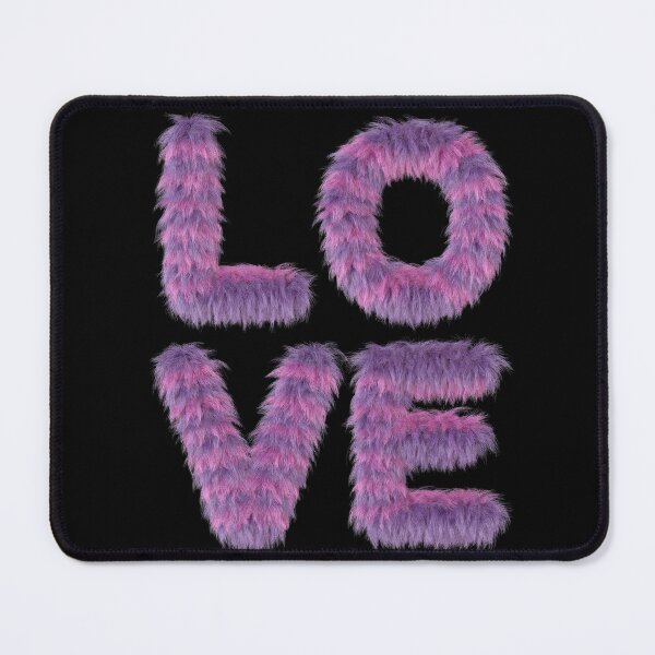 Item preview, Purple 3d Valentines Fur Textured Love Letters designed and sold by Kimheawon.