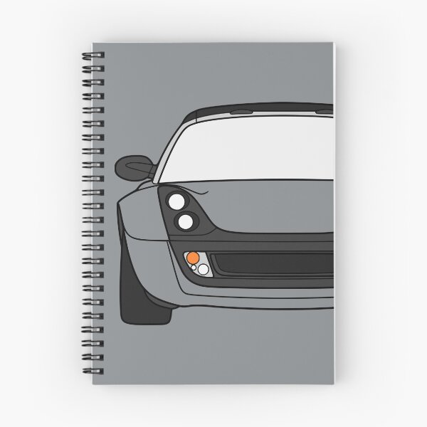 Artikelvorschau, Smart Roadster 2003-2007 schwarz liniertes Kunstwerk mit farbigen Teilen entworfen und verkauft von EdimDesign.
