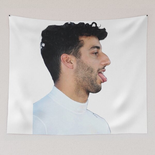 Item preview, Daniel F1 Driver gives tongue Alpha F1 Team Yuki Tsunoda Teammate designed and sold by FormulaGTee1.