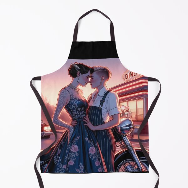 Item preview, Romantic Lesbian Couple Vintage Style designed and sold by BoldandBiker.