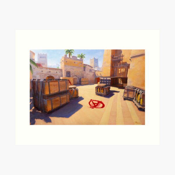 Counter Strike 2, Mirage - A Site Art Print