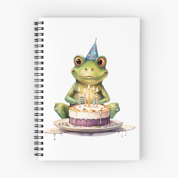 Item preview, Happy Birthday Funny frog designed and sold by AngelinaBezm.