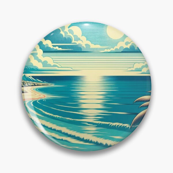 Artikelvorschau, Serenity Shoreline: Retro-Strandtag entworfen und verkauft von templeofatro.