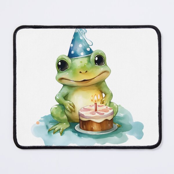 Item preview, Happy Birthday Cute frog designed and sold by AngelinaBezm.