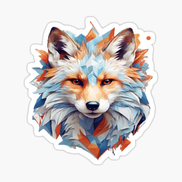 Item preview, prismatic fox of the colors of the sky designed and sold by HawiseRosso.