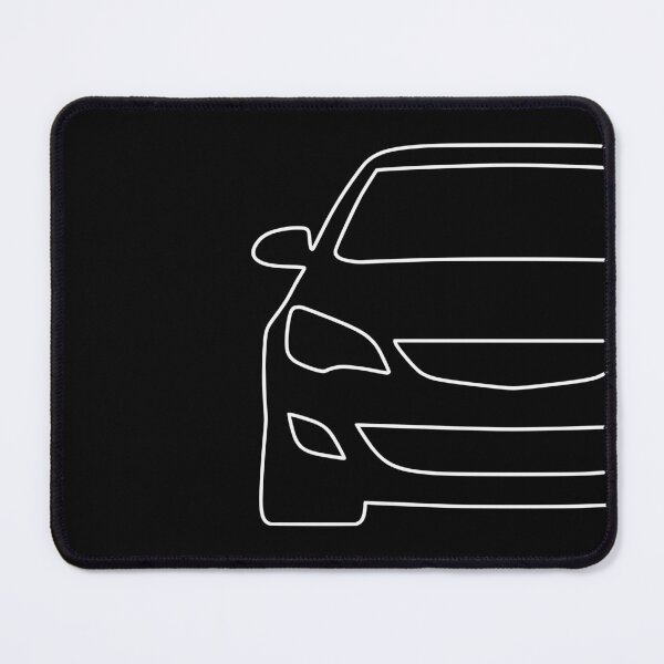 Item preview, Opel Vauxhal Holden Astra J 2009-2015 simple white lined art designed and sold by EdimDesign.