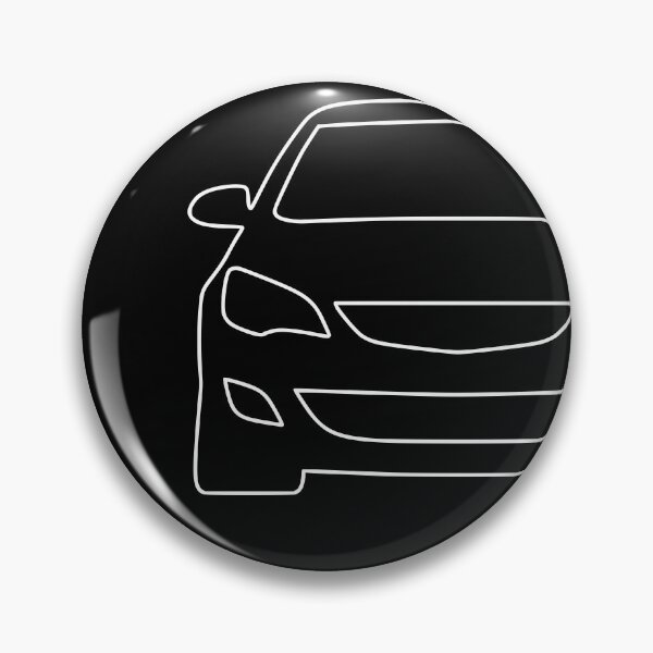 Item preview, Opel Vauxhal Holden Astra J 2009-2015 simple white lined art designed and sold by EdimDesign.