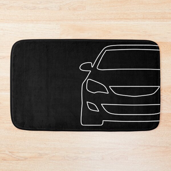 Item preview, Opel Vauxhal Holden Astra J 2009-2015 simple white lined art designed and sold by EdimDesign.