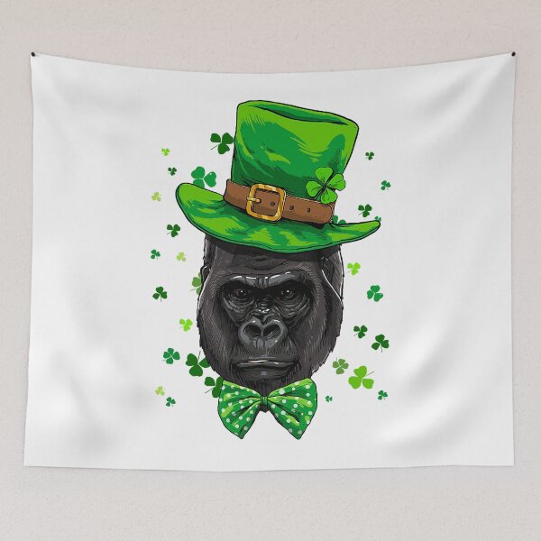 Item preview, Gorilla Leprechaun St Patrick's Day Boys s Girls Shamrock designed and sold by BalladOfZeus.