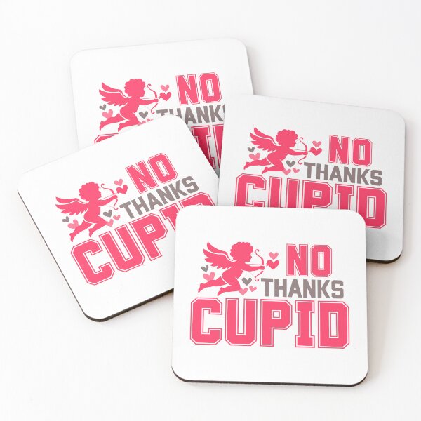 Item preview, Funny Anti Valentines Day gifts Not Thanks Cupid designed and sold by TheVirtualSpace.