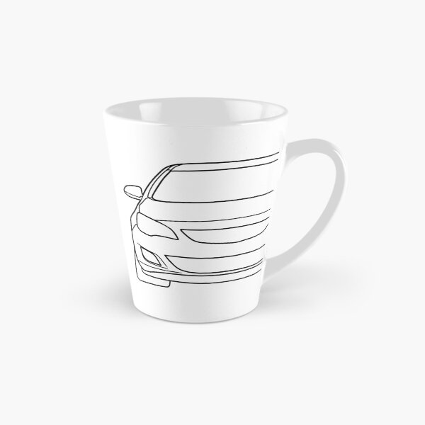 Item preview, Opel Vauxhal Holden Astra J 2009-2015 black lined art designed and sold by EdimDesign.