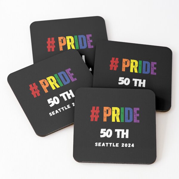Item preview, LGBTQ Seattle 50th Pride 2024 t-shirt, LGBTQ Pride 2024, Pride 2024 unisex t-shirt designed and sold by PrideBeProud.