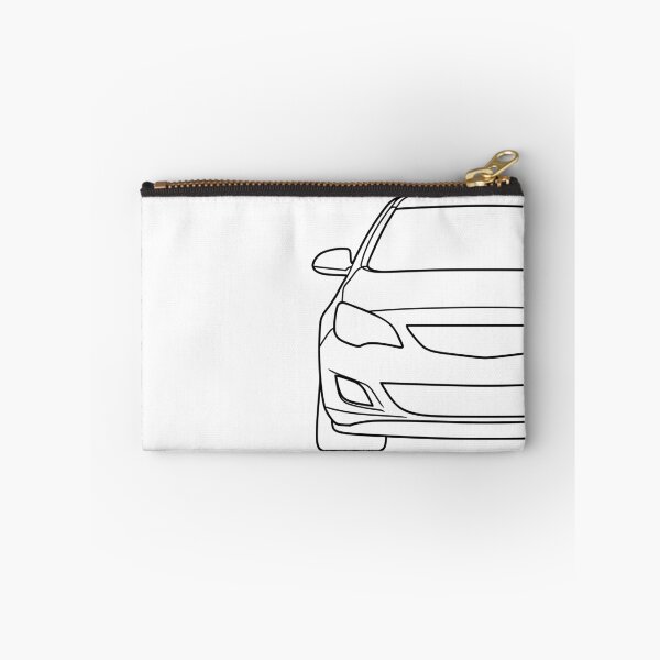 Item preview, Opel Vauxhal Holden Astra J 2009-2015 black lined art designed and sold by EdimDesign.