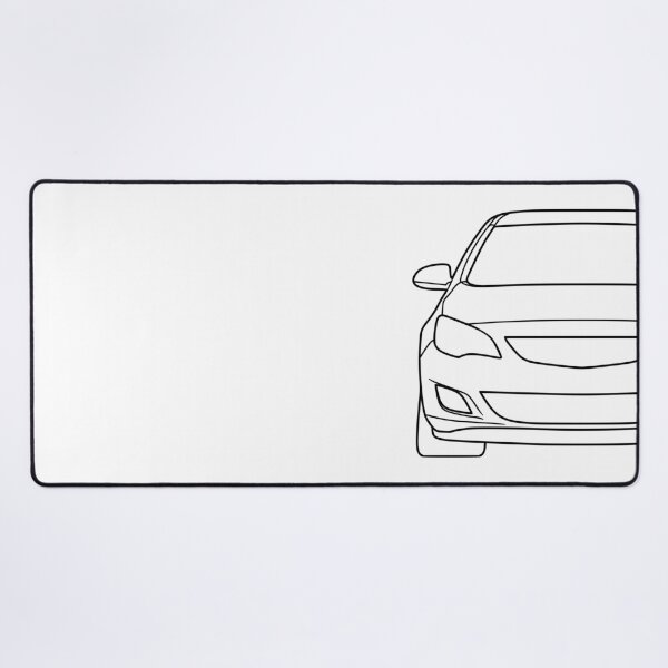 Item preview, Opel Vauxhal Holden Astra J 2009-2015 black lined art designed and sold by EdimDesign.
