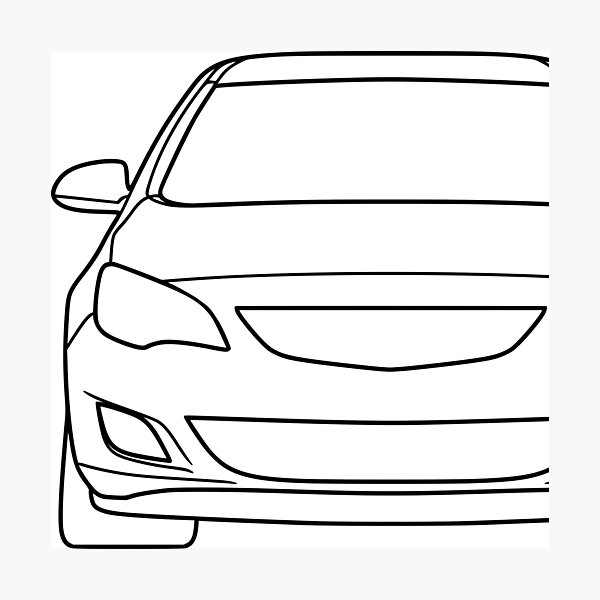 Item preview, Opel Vauxhal Holden Astra J 2009-2015 arte rayado negro designed and sold by EdimDesign.