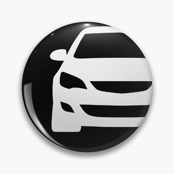 Item preview, Opel Vauxhal Holden Astra J 2009-2015 simple white silhouette designed and sold by EdimDesign.