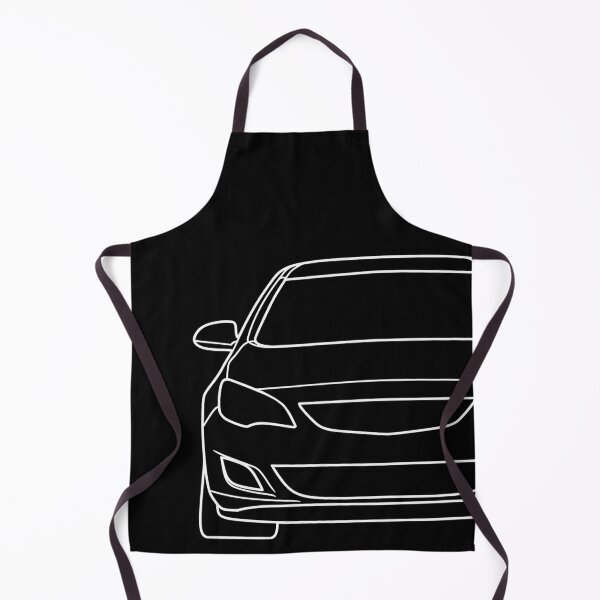 Item preview, Opel Vauxhal Holden Astra J 2009-2015 simple white lined art designed and sold by EdimDesign.