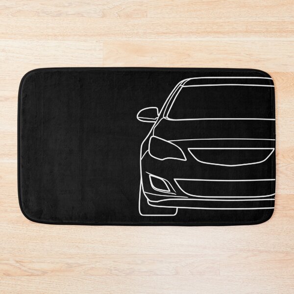 Item preview, Opel Vauxhal Holden Astra J 2009-2015 simple white lined art designed and sold by EdimDesign.
