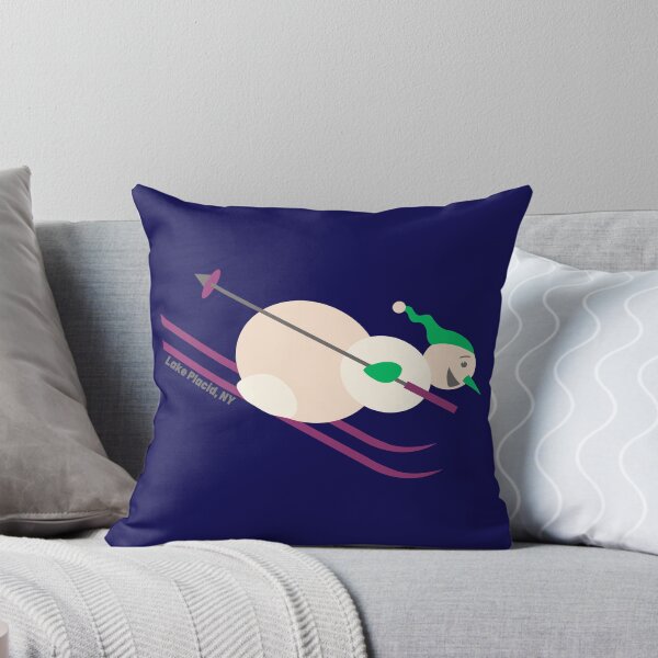 Item preview, Go, Snowman! Downhill Skiing in Lake Placid, NY designed and sold by YonderAndBeyond.